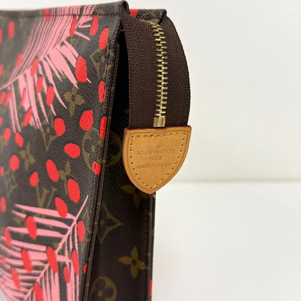 Louis Vuitton Monogram Jungle Dots Toiletry Pouch 26 Limited Edition LV Logo Bag
